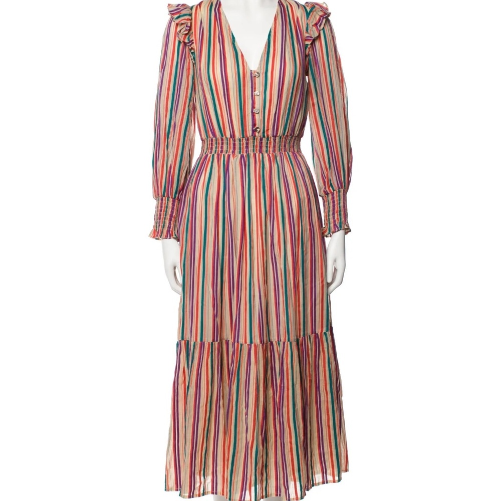 Banjanan Striped Long Dress - Size: Small